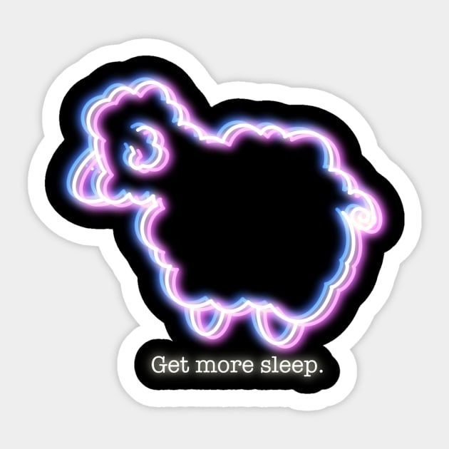 Neon - Sheep Sticker by Impossible Things for You